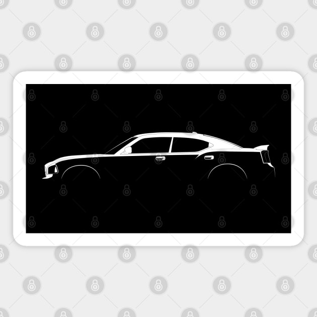 Dodge Charger SRT8 Silhouette Magnet by Car-Silhouettes